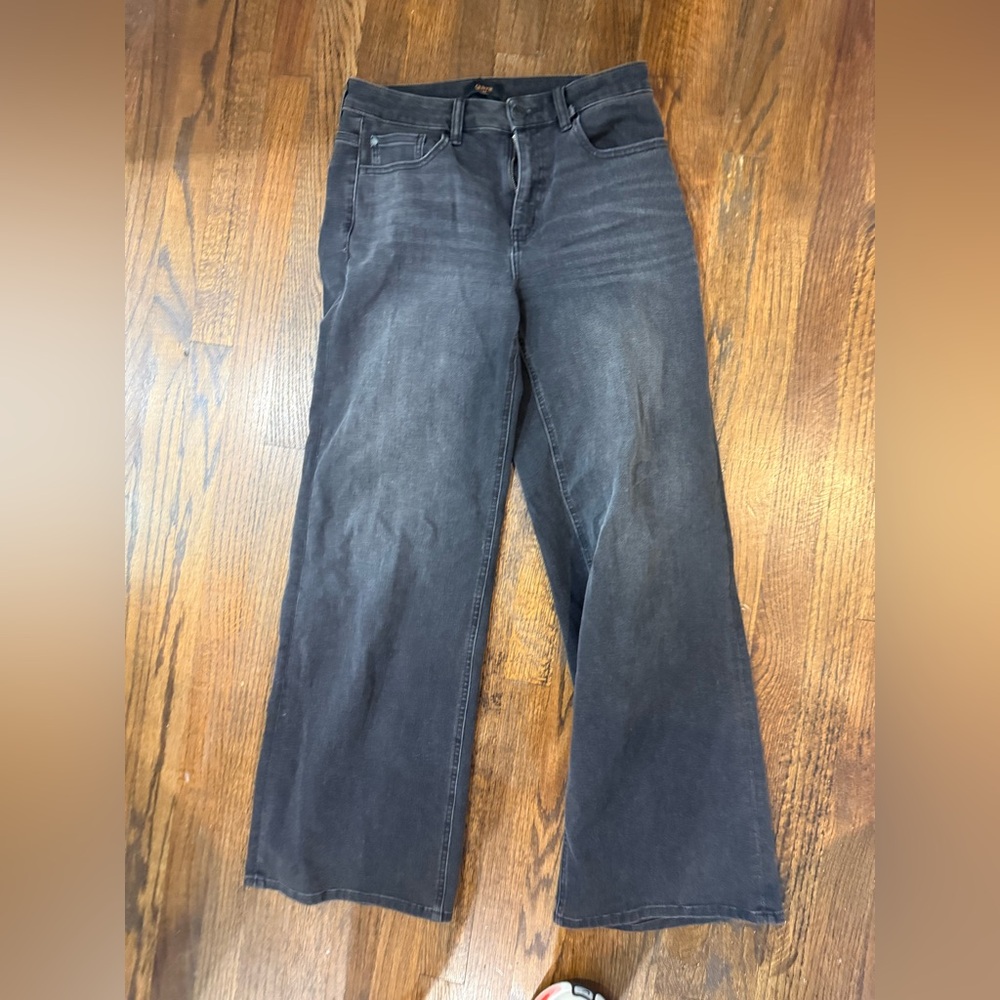 Quince Black grey Washed bella Wide-Leg Jeans